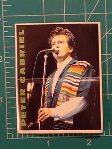 1989 Panini Smash Hits Collection Pop Stars Sonrics PETER GABRIEL GENESIS 