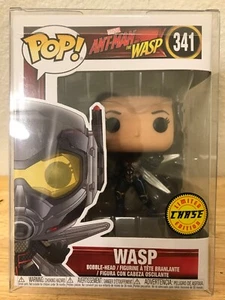 FUNKO POP WASP UNMASKED ANT-MAN MARVEL #341 CHASE LIMITED w/ FREE PROTECTOR - Picture 1 of 10