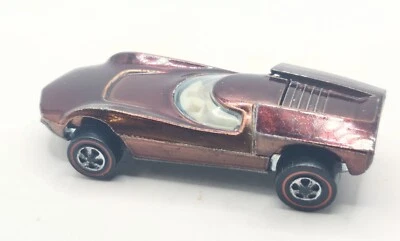 Turbofire Brown Color White Int. GC Redline Hot Wheels Cars - Image 1 of 4