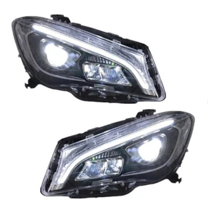 Kit gruppo ottico fari LED DRL lato sinistro e destro per Mercedes Benz CLA 2014-2019 - Foto 1 di 8