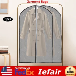 Clothes Garment Dust Cover Storage Protector Suit Dress Wardrobe Coat Hanger Bag - Picture 1 of 22