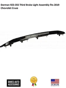 Third Brake Light Lamp Assembly #923-355 Fits 2019 Chevrolet Cruze -High Quality - Picture 1 of 5