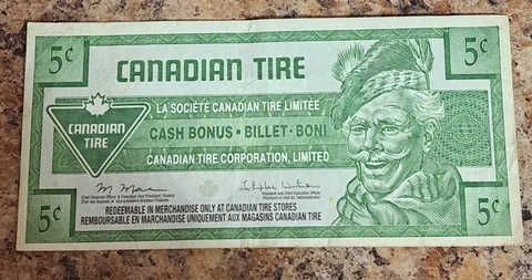 Argent Canadian Tire 5 cents 0459582930 2011 Cover