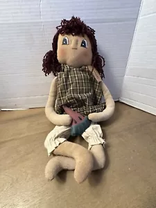 Mandy Puppe Primitive Style Puppe von Hearthside Collection gekreuzte Beine 17 Zoll - Bild 1 von 10