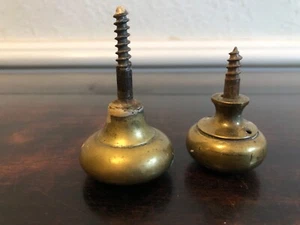 Two Brass Victorian Knobs For  Wardrobes, Cupboards Or Doors  FH3621 - Picture 1 of 13