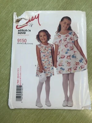 EASY STITCH N SAVE 9150, Girls Dresses Patterns,   Sizes 2-6  UNCUT - Image 1 of 2