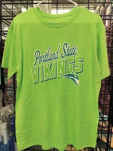 Women's Tshirt, New, Lime Green, Portland State Vikings, Size Medium - Picture 1 of 3