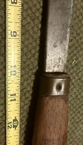Antique Nicholson Mill Bastard Wood Handled Knife Sharpener File (Rare) - Picture 1 of 4