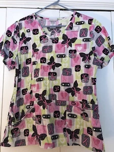Woman’s Breast Cancer Scrub Top - Picture 1 of 1