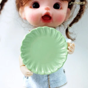 4 St. Maßstab 1:12 Puppenhaus Miniatur Dessertteller Küchenzubehör Porzellan - Bild 1 von 16