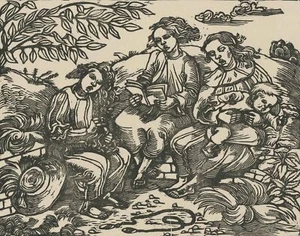 ELISABETH VOIGT - Frühling - Holzschnitt - um 1934 - Picture 1 of 2