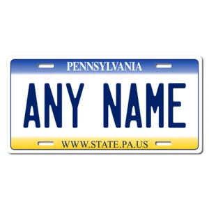 Personalized Pennsylvania License Plate 5 Sizes Mini to Full Size Free Shipping - Picture 1 of 15