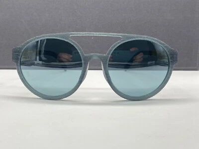 IC! Berlin Hombres Gafas de sol Espejadas Azul Redondo Panto Claus Mate Dorado Crudo Foto 1 de 4