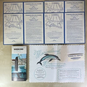 Marineland of the Pacific California Vintage 1960s Brochure, Map, Placemat Lot! - Picture 1 of 18