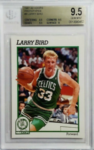 1991 NBA Hoops #9 Larry Bird Prototype Promo Card BGS 9.5 Gem Mint POP 3 Celtics