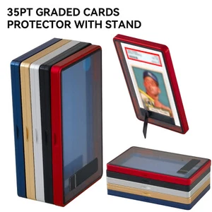 Protector de tarjetas graduadas soporte de exhibición plegable para PSA/CGC 35PT losa de tarjetas coleccionables - Imagen 1 de 13