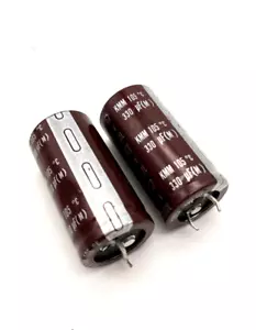 4 x Nippon KMM Elko Kondensatoren 330uF/400V +105°C - NEU - Bild 1 von 1