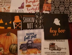 Large Lot Of 23 Halloween Napkins.  Halloween Decor, Decoupage Napkins  - Picture 1 of 22