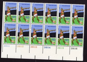 Scott #1790 Summer Olympics Javelin Thrower Plate Block of 12 Stamps MNH LL PC#5 - Picture 1 of 1