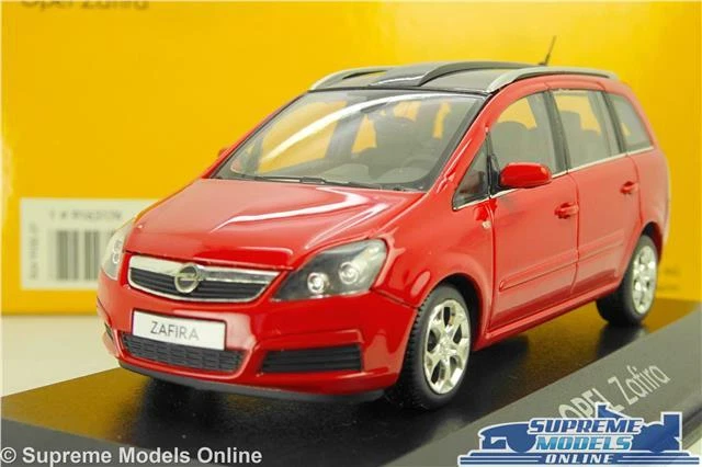 OPEL VAUXHALL ZAFIRA MODEL CAR RED 1:43 SCALE MINICHAMPS 9163174 DEALER ISSUE K8 - Image 1 of 4