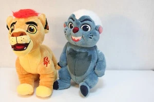 Menge 2 Disney Jr Die Garde der Löwen Kion & Bunga Honigdachs Plüschtier Stofftier - Bild 1 von 5