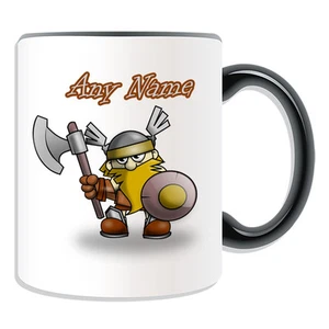 Personalised Gift Viking Warrior Mug Money Box Cup Fairy Tale Customise Helmet - Picture 1 of 20