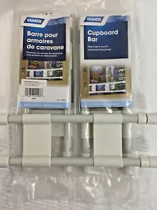 Camco 44093 10" to 17" Double White Cupboard/Refrigerator Bar Lot of 3 New - Bild 1 von 4