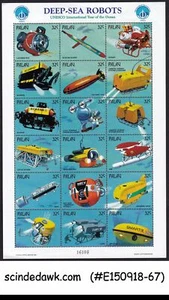 PALAU - 1998 DEEP SEA ROBOTS - MINIATURE SHEET MNH - Picture 1 of 1