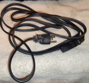 Power Cord Ching Cheng EL-701A, LR-57248, Black 10A 125V, 6ft, E88446 - Picture 1 of 5