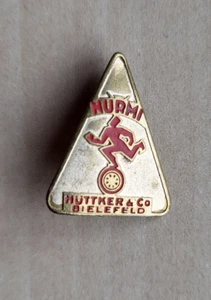 Vintage NURMI Hüttker & Co Bielefeld Bicycle brooch badge pin Fahrrad Brosche - Picture 1 of 2