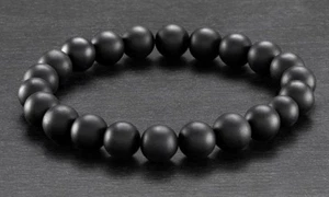 Men's Natural Healing Stone Stretch Bracelet - Picture 1 of 1