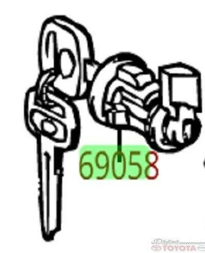  OEM TOYOTA TUNDRA ЦИЛИНДР ЗАМКА ТОПЛИВНОЙ ДВЕРИ С КЛЮЧАМИ ПОДХОДИТ 2000-2003 - Изображение 1 из 1