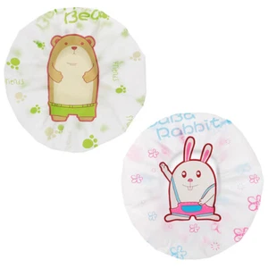 1Pcs Cute Cartoon Bath Hat Thickened Waterproof And Oil Fume Cap Shower Cap - Picture 1 of 10