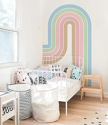 Colorful Fountain Rainbow Wall Decals, Stickers, Mural, Wall Art Decoration 645 - Image 1 of 4