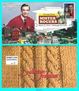 Mister Rogers Neighborhood First Day Cover with Color Cancel Type 1 - Picture 1 of 1