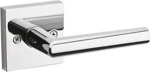 Kwikset 157MILSQT-26 Milan Square Single Dummy Lock Hebel hell verchromt - Bild 1 von 4