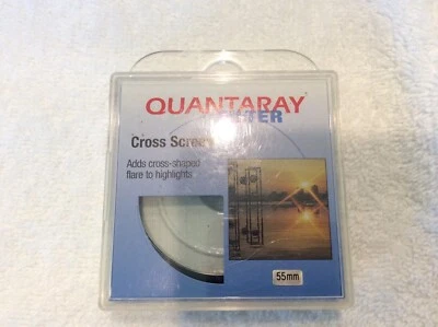 QUANTARAY 55mm Cross Screen  filter , Japan   - Image 1 of 2