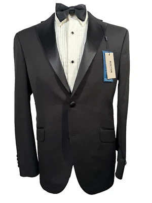 NUEVO KENNETH COLE Para Hombres Negro DELGADO ESMOQUIN FORMAL Abrigo Deportivo Blazer Chaqueta 40R Foto 1 de 4