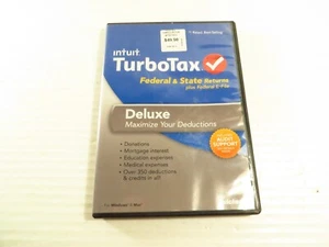 OLD Intuit TurboTax Deluxe 2013 Federal & State Returns Audit Support, Mac/Win - Picture 1 of 4