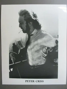 KISS black & white 8 X 10 glossy promo photo Peter Criss NO Makeup ! - Picture 1 of 1