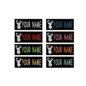 BEST SELLING 4X1 size Custom NAME TAG Embroidered "Iron on", FAST SHIPPING Patch - Picture 1 of 20