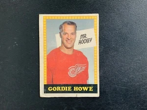 1969-70 OPC O-Pee-Chee # 193 With Number Gordie Howe Red Wings HALL OF FAME - Picture 1 of 2