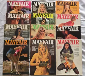 MAYFAIR Vol. 8 from 1973: 12 Superb Editions + All Centrefolds Intact! COMPLETE - Picture 1 of 1