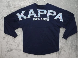 Camisa de manga larga Kappa Kappa Gamma Spirit para mujer pequeña azul marino - Imagen 1 de 12