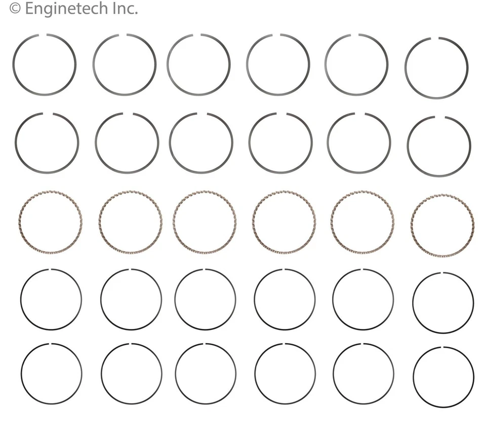 Juego de anillos de pistón para Select 98-04 Acura Honda Isuzu Modelos C93456-.50 Foto 1 de 4