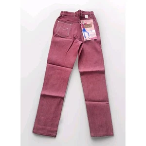 Vtg 50s Deadstock Blue Bell Western Denim Jeans SZ 12 Red Wranglers Slim VLV NOS - Picture 1 of 8