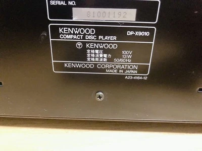 KENWOOD DP-X9010 CD Player W/Remote Operation confirmed From Japan - Image 1 of 4