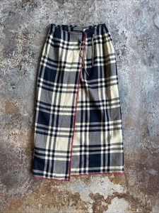 Rare Vintage Ralph Lauren Country Wrap Skirt Plaid Western Cowgirl USA Made Wool - Picture 1 of 9