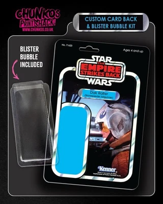 Star Wars Dak Ralter Custom Card Back Kit & Blister Bubble - Vintage Kenner - Image 1 of 2