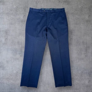 Chaps Ralph Lauren Men’s Navy Blue 100% Wool Dress Pants 38x30 (actual 39x29.5) - Picture 1 of 6